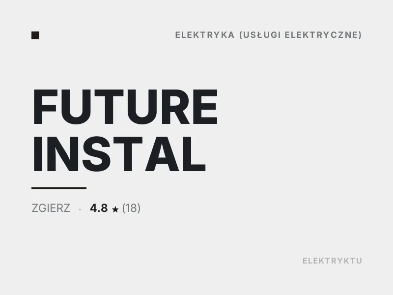 FUTURE INSTAL usługi elektryczne Zgierz