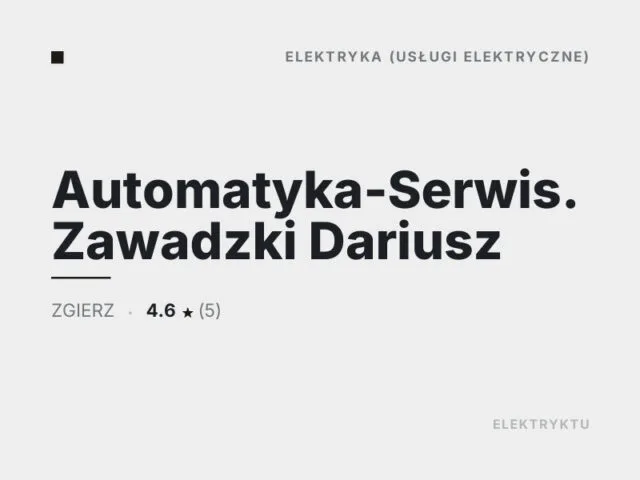 Automatyka-Serwis. Zawadzki Dariusz