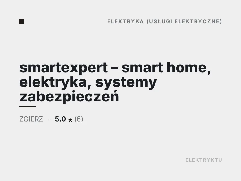 smartexpert - automatyka i inteligentny dom Zgierz
