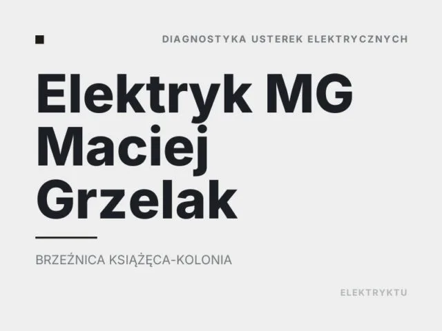 Elektryk MG Maciej Grzelak