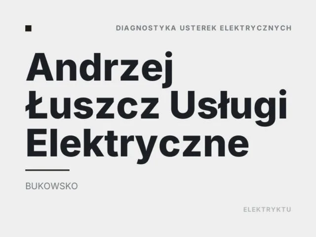 Andrzej Łuszcz Usługi Elektryczne