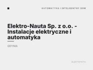 Elektro-Nauta Sp. z o.o. – Instalacje elektryczne i automatyka