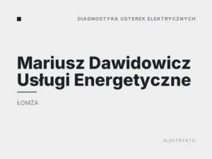 Mariusz Dawidowicz Usługi Energetyczne