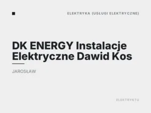 DK ENERGY Instalacje Elektryczne Dawid Kos