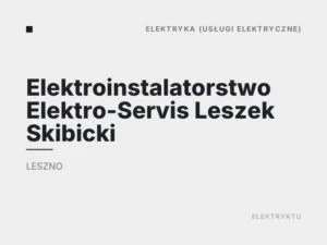 Elektroinstalatorstwo Elektro-Servis Leszek Skibicki
