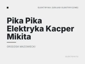 Pika Pika Elektryka Kacper Mikita