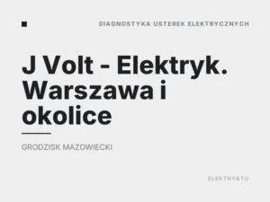 J Volt – Elektryk. Warszawa i okolice